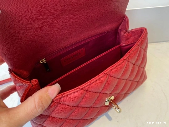 First Bag Ru CHANEL WITH TOP HANDLE FLAP BAG 0821